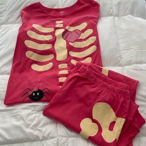 Gymboree Women’s Skeleton Pajama Set - PJs Halloween or DressUp